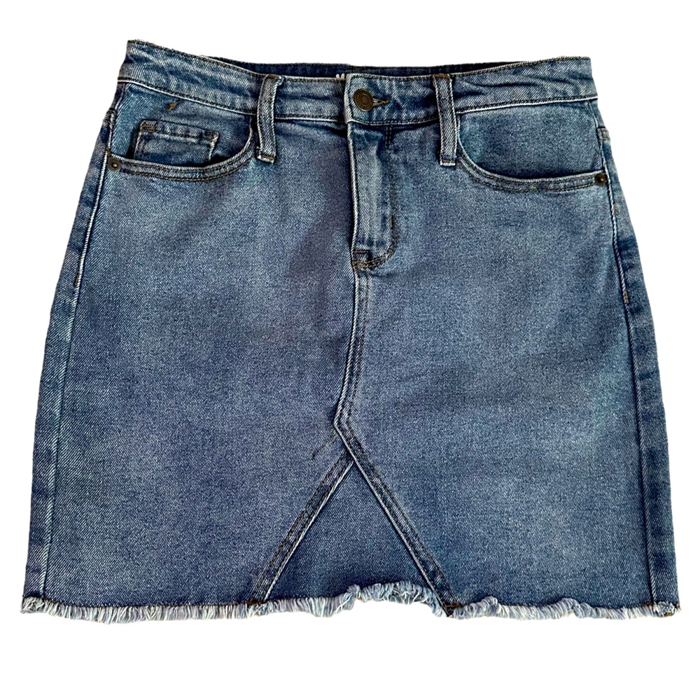 Mossimo Blue Denim Jean Skirt Women Sz 6 28